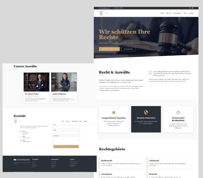 Anwaltskanzlei Website